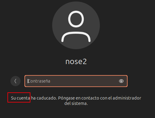 Comprovació compte bloquejat