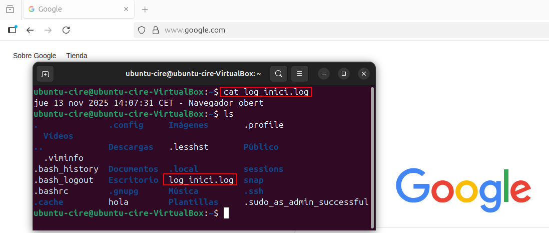 Comprovació profile