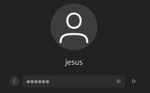 Login gràfic jesus