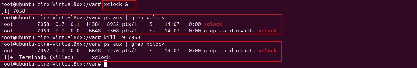 Kill xclok & - background