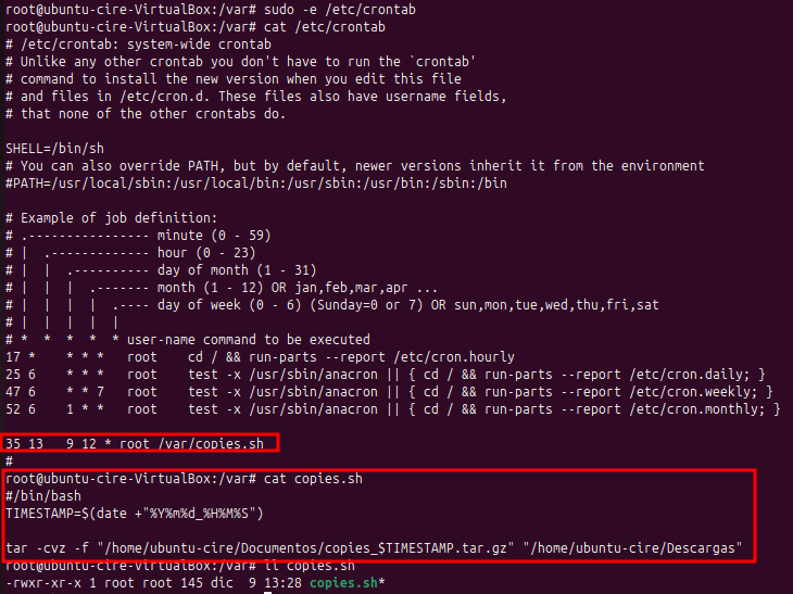 Prova cron a les 13:35