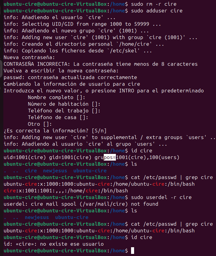 userdel amb recursiu