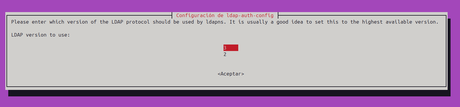 Pantalla 3 Versió ldap