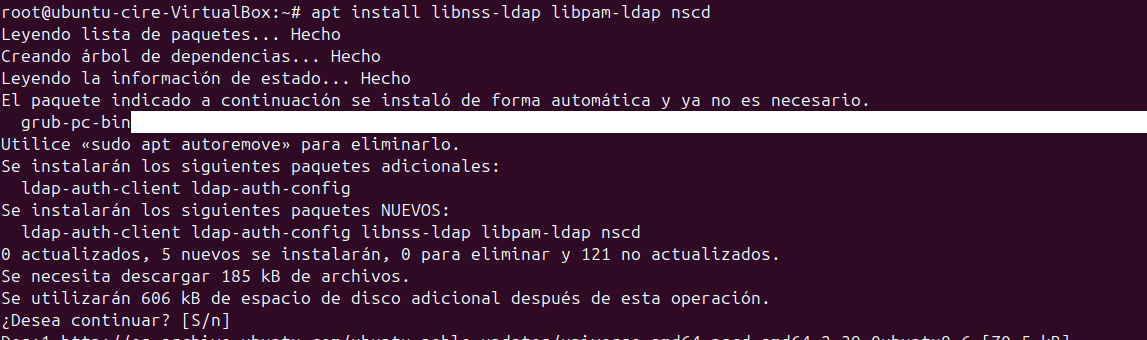 Instal·lació paquets