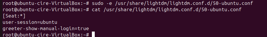 Configuració lightdm