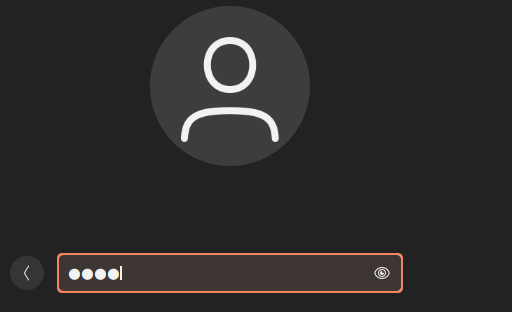 Posant la contrasenya