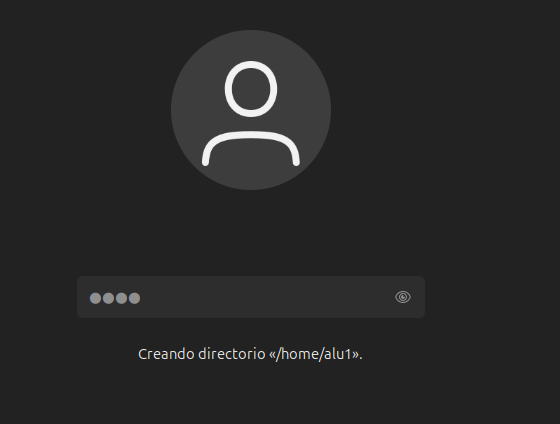 Captura de que esta creant el home