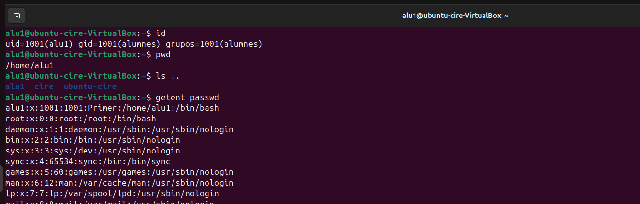 Captura comprovació que en hem connectat graficament