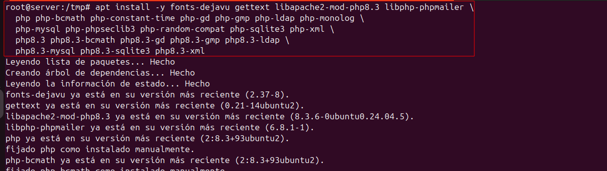 Instal·lacio paquets