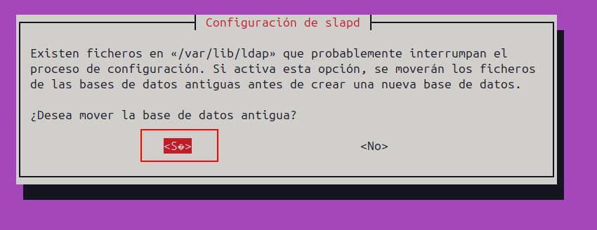 Pantalla 6 posem si a moure els arxius de la base de dades antiga 